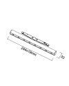 MAGNETO mini * LINEAL 360º LED 6W 110º NEGRO
